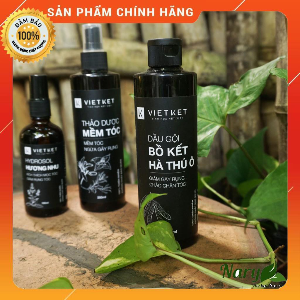 Dầu Gội Bồ Kết Hà Thủ Ô Vietket🍀FREESHIP🍀 Giảm Gãy Rụng Và Gàu - 250ml