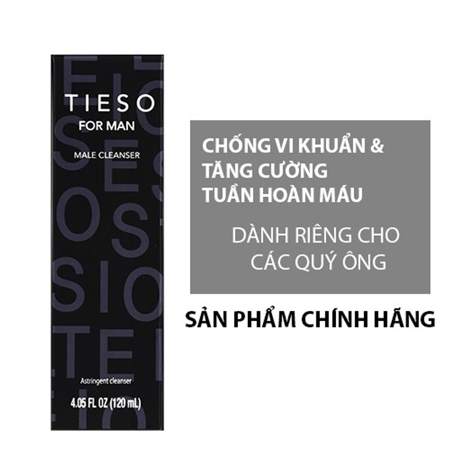 Gel Vệ Sinh Vùng Kín Nam TIESO Male Cleanser 120ml