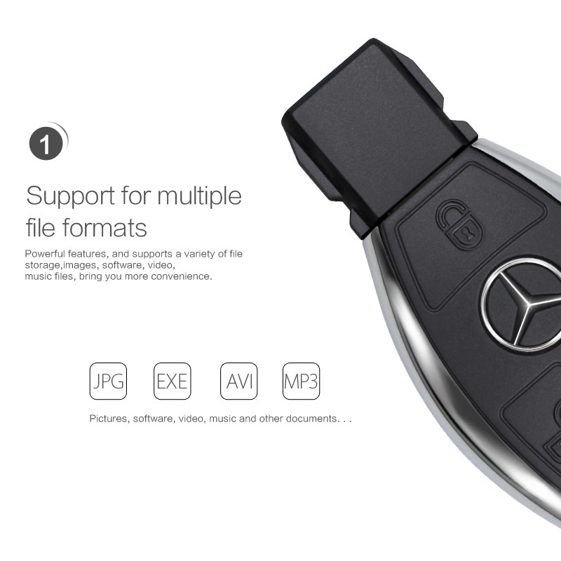 Usb 2.0 2gb 4gb 8gb 16gb 32gb 64gb hình chìa khóa xe hơi Mercedes-Benz