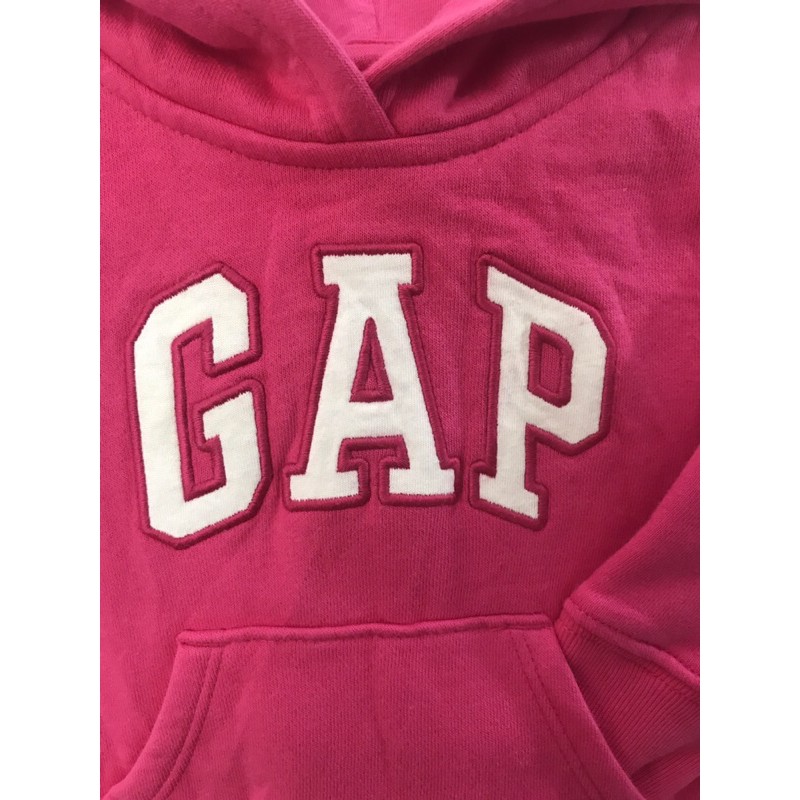 Áo Khoác Trẻ Em Nỉ Hoodie Hiệu Gap Màu Hồng Cho Bé Gái