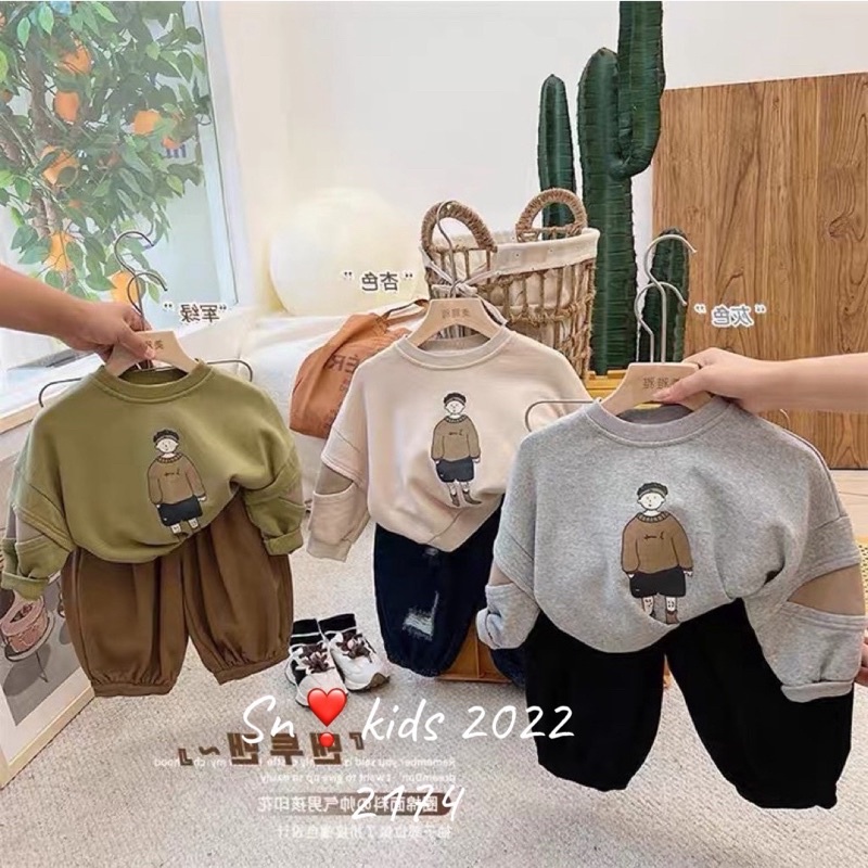 Sét bộ da cá qc cá tính cho bé trai từ 8-19kg🌸