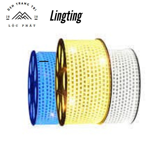 Đèn Led 2 hàng bóng đôi chống nước nhựa dẻo 220V (bán theo m) 20m trở lên Tặng Nguồn - Đèn Led quấn cây dây đôi 2835