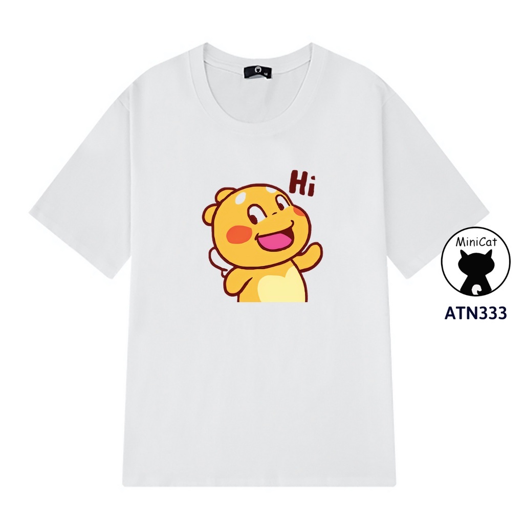 Áo thun tay lỡ MiniCat phông unisex nam nữ form rộng ATN333