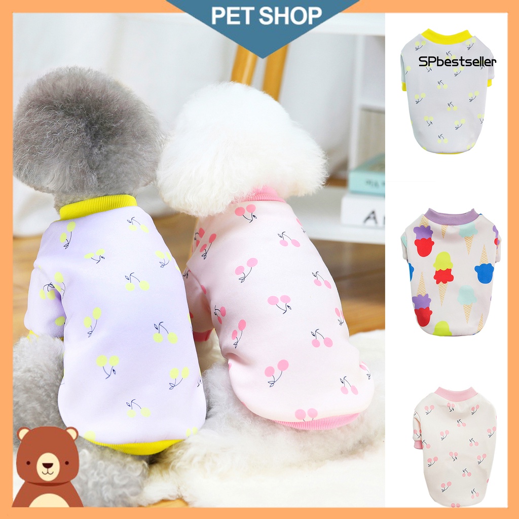 Áo nỉ mềm mại họa tiết hoạt hình dễ thương cho cún cưng