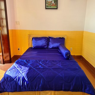 BỘ CHĂN DRAP PHI LỤA CAO CẤP 5 MÓN 1.6Mx2M/1.8Mx2M-PL08