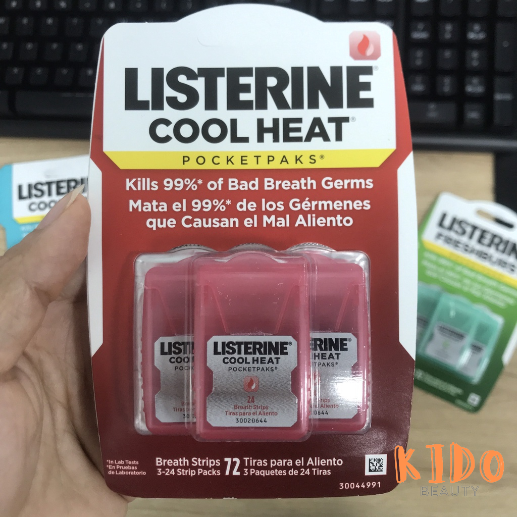 Miếng ngậm thơm miệng cấp tốc LISTERINE Cool Mint |Xịt thơm miệng Cool mint