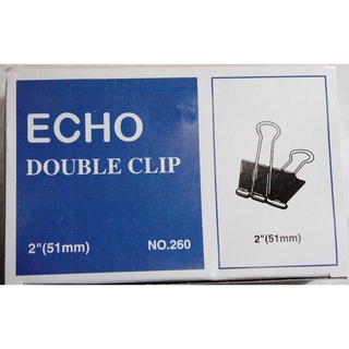 Kẹp bướm màu đen echo double clip