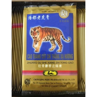 Cao dán cọp, cao dán hổ bịch 4 miếng dán