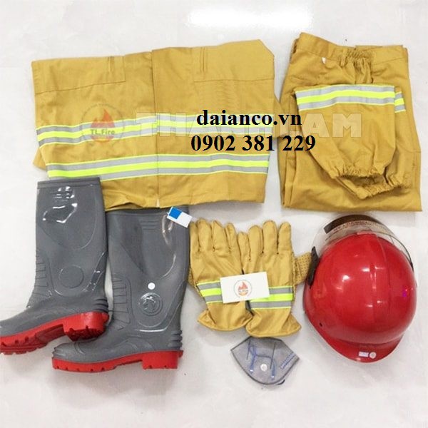 Bộ quần áo chữa cháy theo TT48-BCA - 5 món CÓ TEM KIỂM ĐỊNH