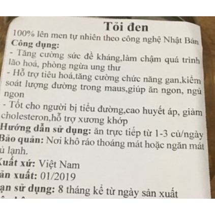 1kgTỏi Đen - Tăng cường hệ miễn dịch, bồi bổ cơ thể, giúp hạ mỡ máu, tốt cho người bị bệnh tim mạch, tốt cho gan, OLF221