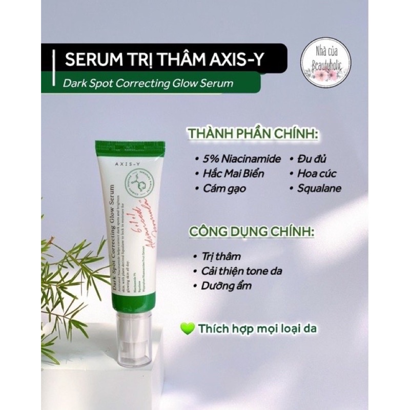 Tinh Chất Giảm Thâm AXIS -Y Dark Spot Correcting Glow Serum