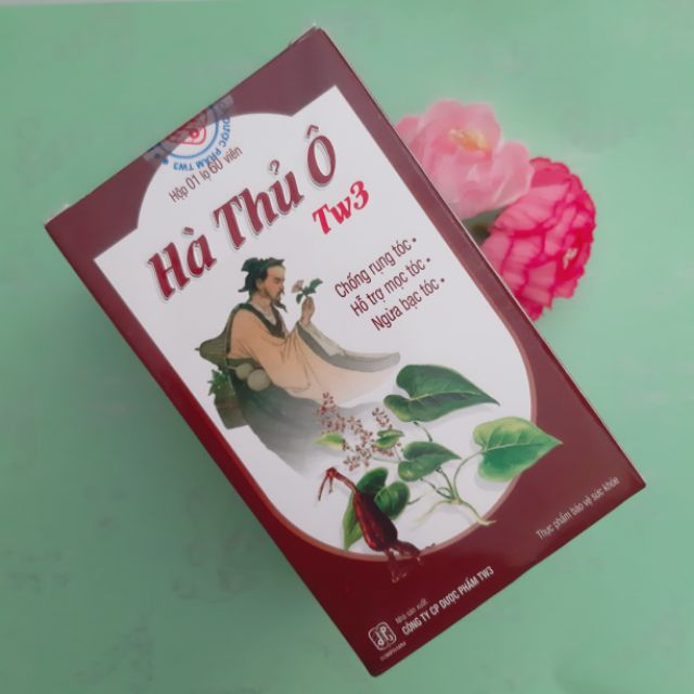 Hà Thủ Ô TW3 - Chống Rụng Tóc - Ngăn Ngừa Bạc Tóc Lọ 60 Viên