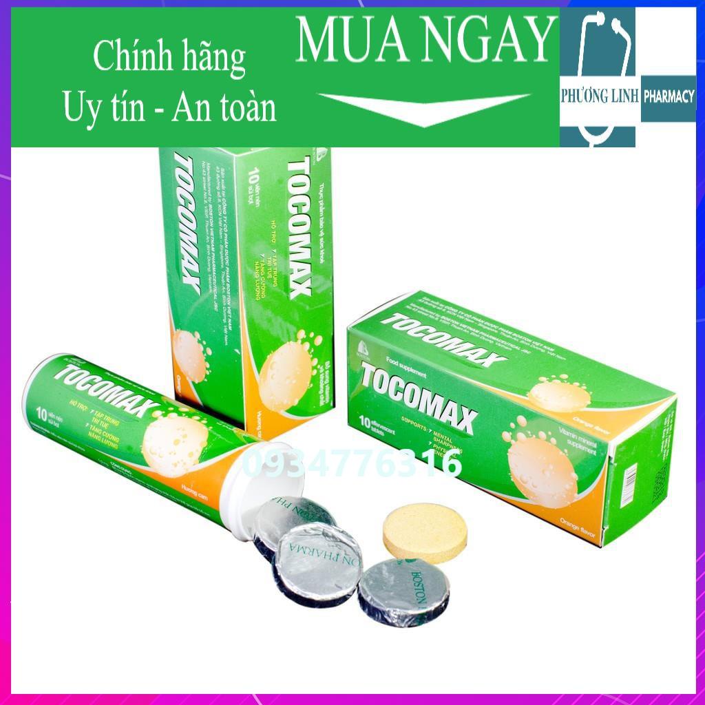 ✅ Viên Sủi Tocomax - 10 viên sủi - hỗ trợ tập trung trí tuệ, tăng cường năng lượng.