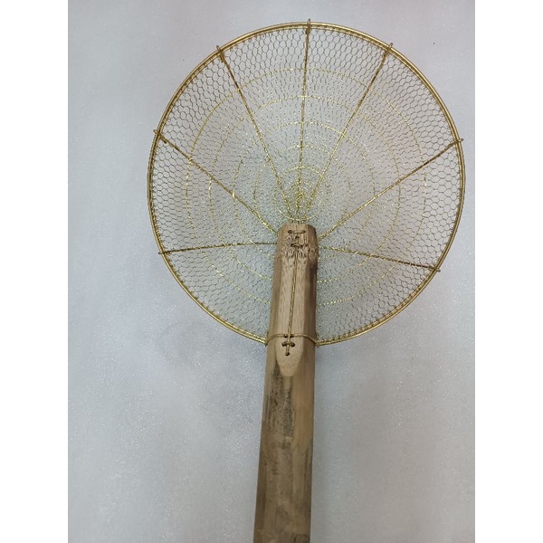 Vợt thau vàng kích thước 2 tấc5 ( 25cm) chuyên trụng vớt rau; mì; xương hầm; bánh mứt