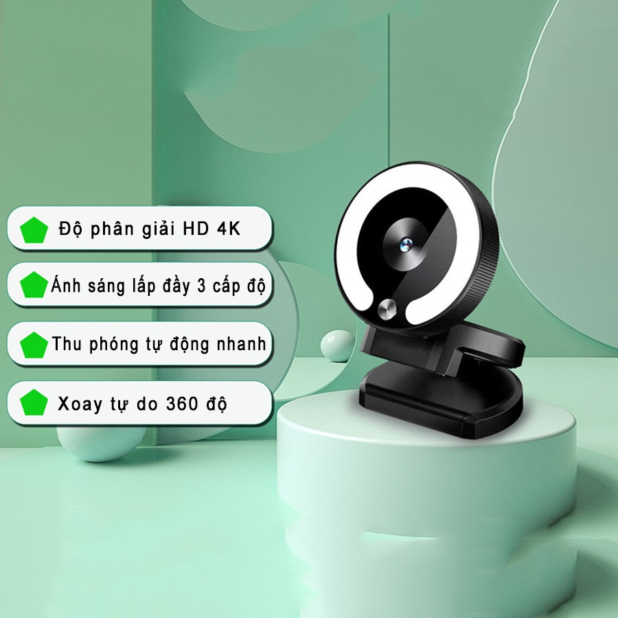 Webcam máy tính có mic full hd 1080p full box siêu nét dùng cho pc laptop