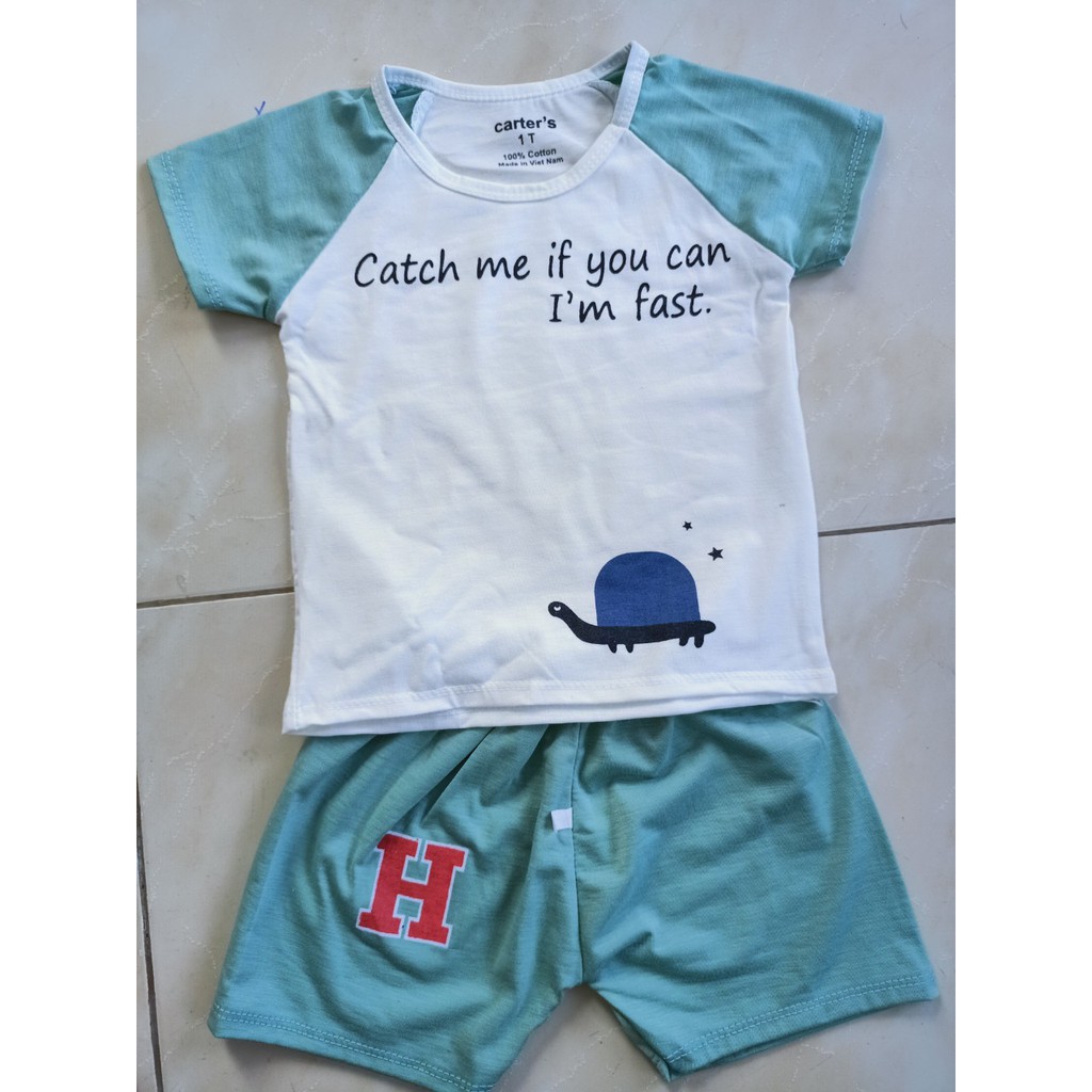 Set quần áo bé trai bé gái 0-1 tuổi Vải Thun Dệt Kim Siêu Thoáng Mát