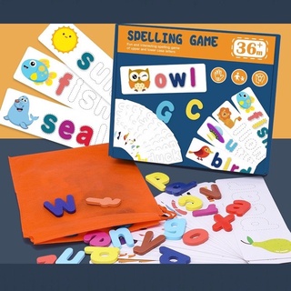 ‼ Bộ Ghép Chữ Gỗ Spelling Game Superbee, Học Đánh Vần Tiếng Anh Kèm 28 Thẻ Từ Vựng, Giáo Dục Trí Tuệ