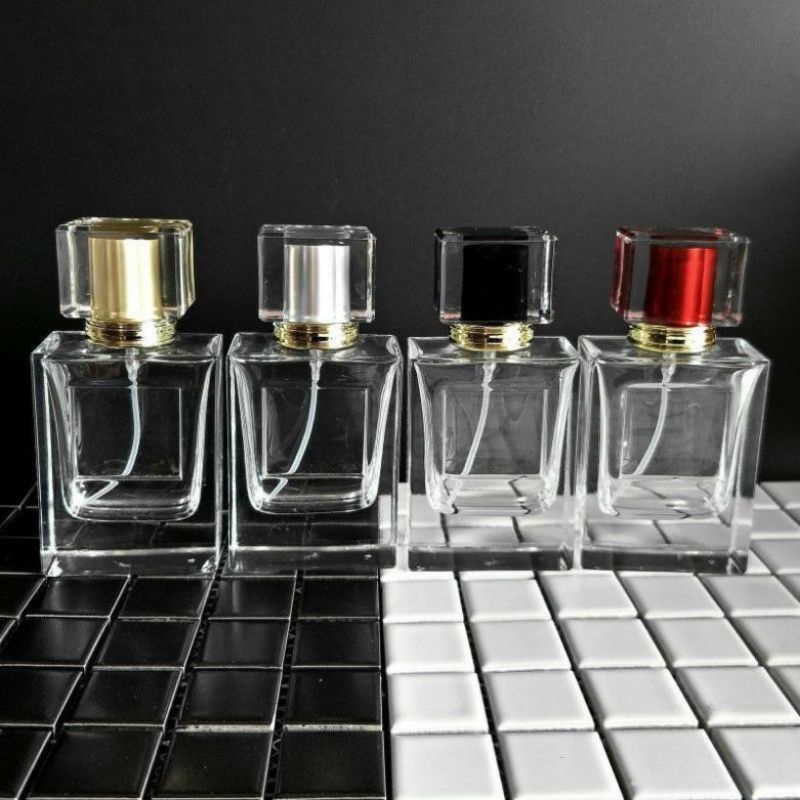 Vỏ chai chiết nước hoa 50ml hình chữ nhật/ chai đựng dầu thơm 50ml
