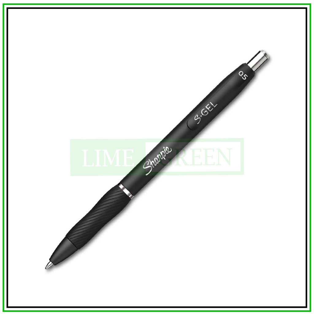 Bút bi gel đầu bấm cao cấp Sharpie S Gel Fine 0.5mm - Black (Đen)