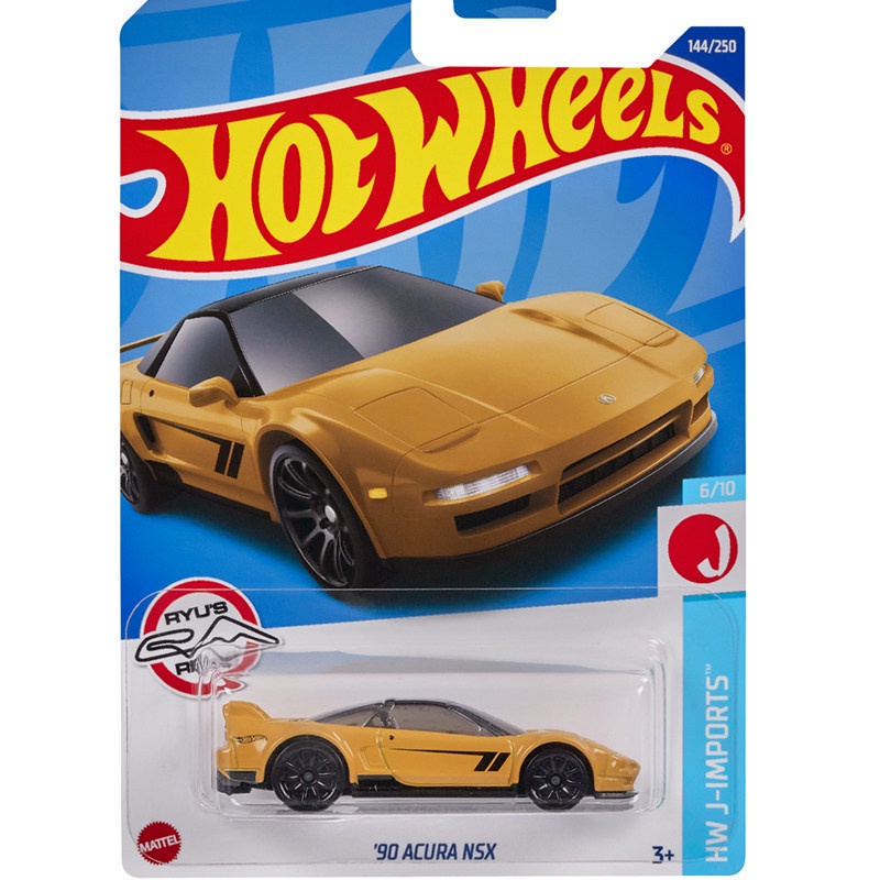 HOTWHEELS '90 Acura NSX (Vàng) HW2022 _ 144B Xe kim loại