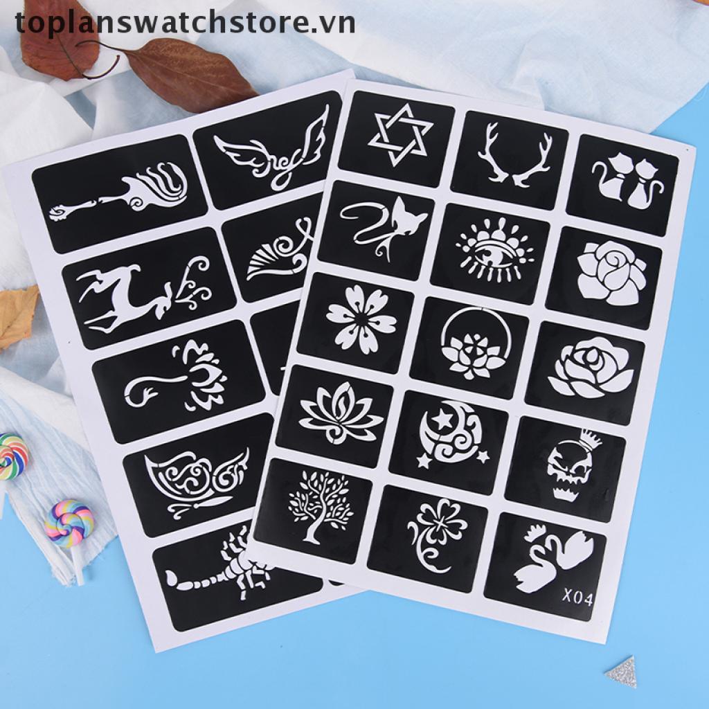 Set 10 / 15 Tấm Hình Xăm Dán Nghệ Thuật Cỡ Nhỏ 11Mm