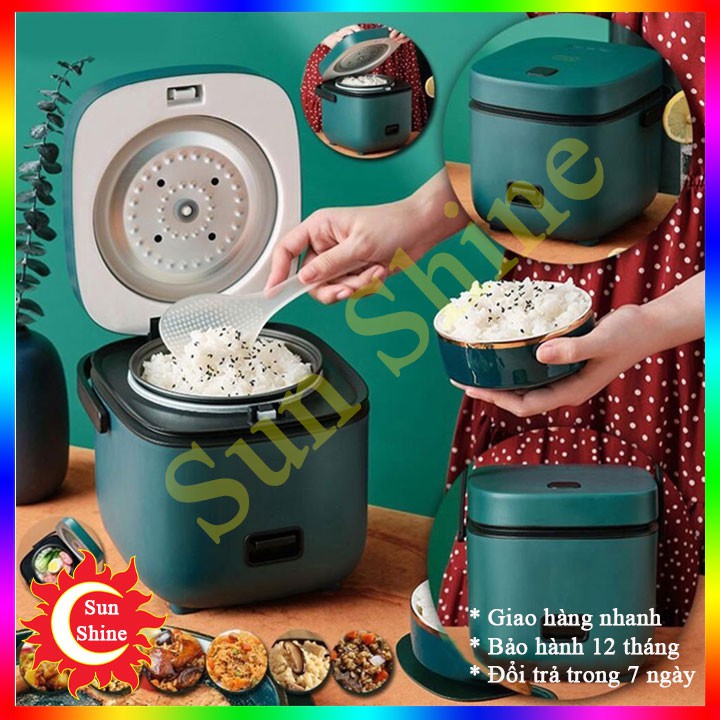 Nồi Cơm Điện Tử Mini Đa Năng Chính Hãng Có Thể Nấu Cháo, Soup, Nấu canh, Làm Bánh - Lòng Nồi Chống Dính Cao Cấp