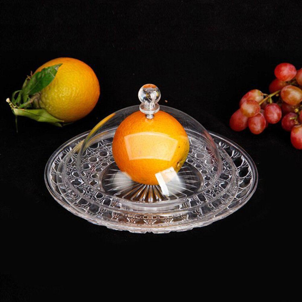 Giá Đỡ Tròn Trong Suốt Dùng Để Đựng Bánh Kem / Món Tráng Miệng