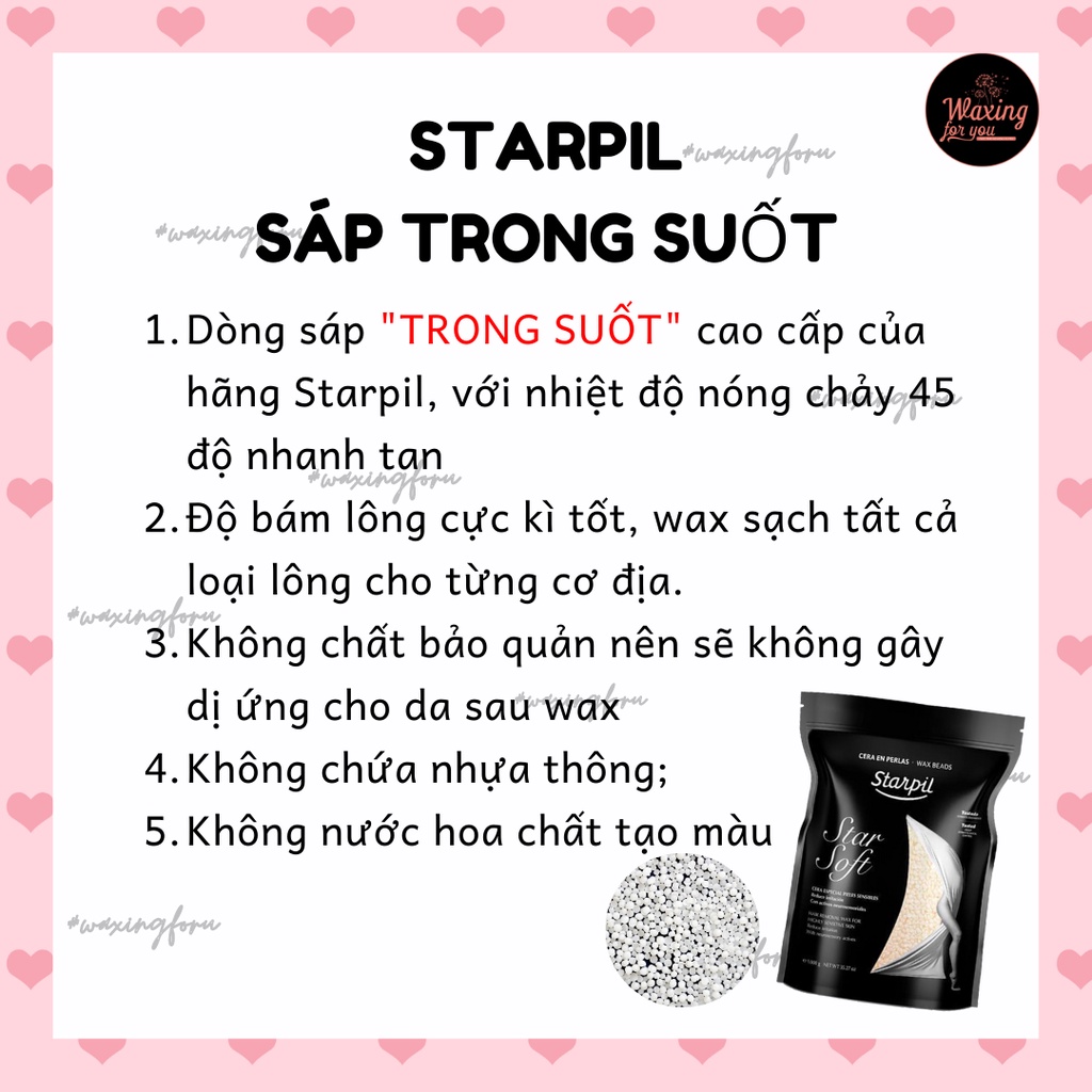 COMBO KÈM NỒI WAX LÔNG NÓNG (hạt sáp/dầu lau sáp/lotion/nồi nấu sáp)❤️Freeship❤️ WAXINGFORU