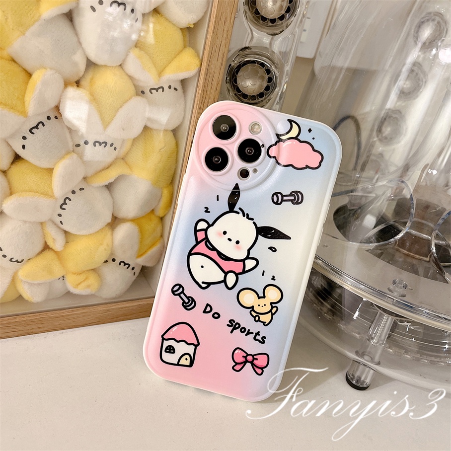 Ốp Điện Thoại Mềm In Hình Cún Con Chống Rơi Cho iPhone 14 13 12 11 Pro Max X XR Xs Max 8 7 6 6s Plus SE 2020