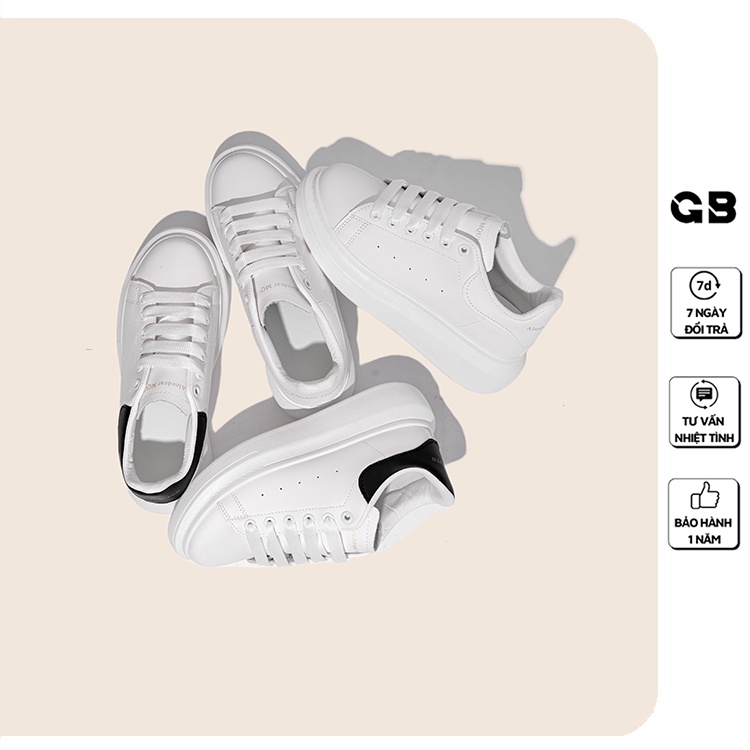 Giày Sneaker Nữ Giày BOM Thể Thao Đế Độn Trắng Tăng Chiều Cao 4 cm Kiểu Hàn Quốc Đẹp Mới Nhất giayBOM GB Classics B1443