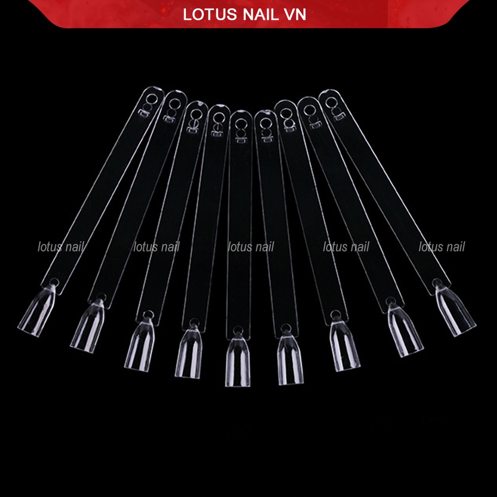 Que móng vuông làm mẫu nail, học nail túi 50 que