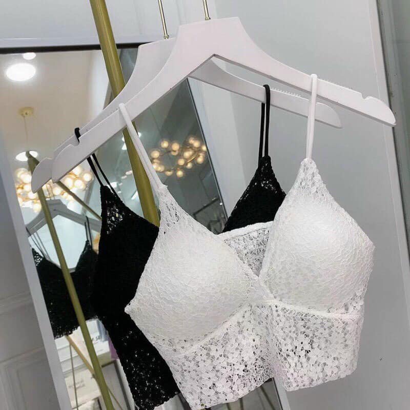 Áo bra ren hai dây 343 sexy dáng lửng
