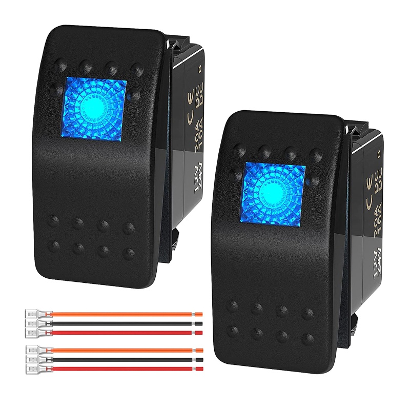 Công Tắc On / Off 3 Chấu Có Đèn LED Cho Xe Hơi