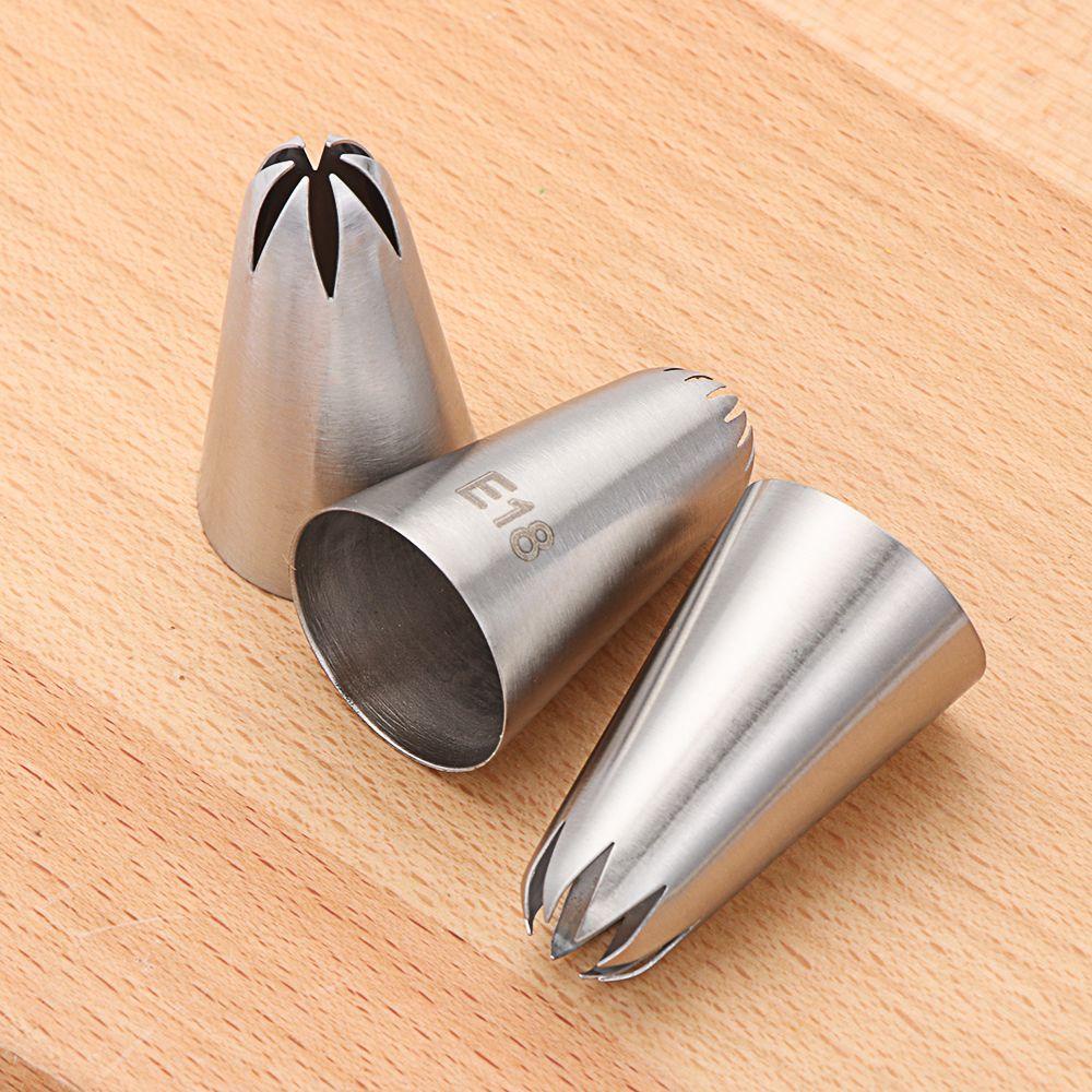 Set 3 Đuôi Bắt Bông Kem Trang Trí Bánh Bằng Thép Không Gỉ