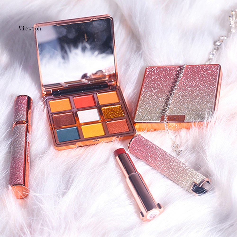 [Hàng mới về] Bộ phấn mắt + son môi + mascara trang điểm phù hợp cho người mới bắt đầu | BigBuy360 - bigbuy360.vn