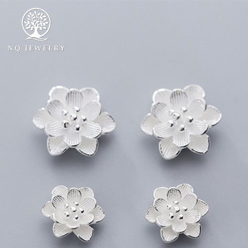 Charm hoa bạc trắng - NQ Jewelry