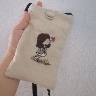 [Hàng độc] Túi đựng điện thoại handmade thêu tay