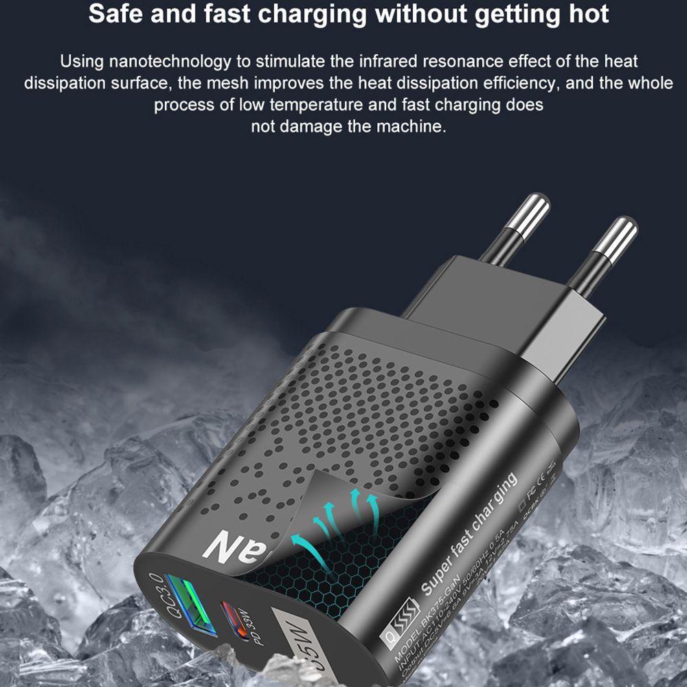 MAYSHOW Tẩu Sạc Nhanh Cổng Type C Kép Cho Huawei Xiaomi Samsung