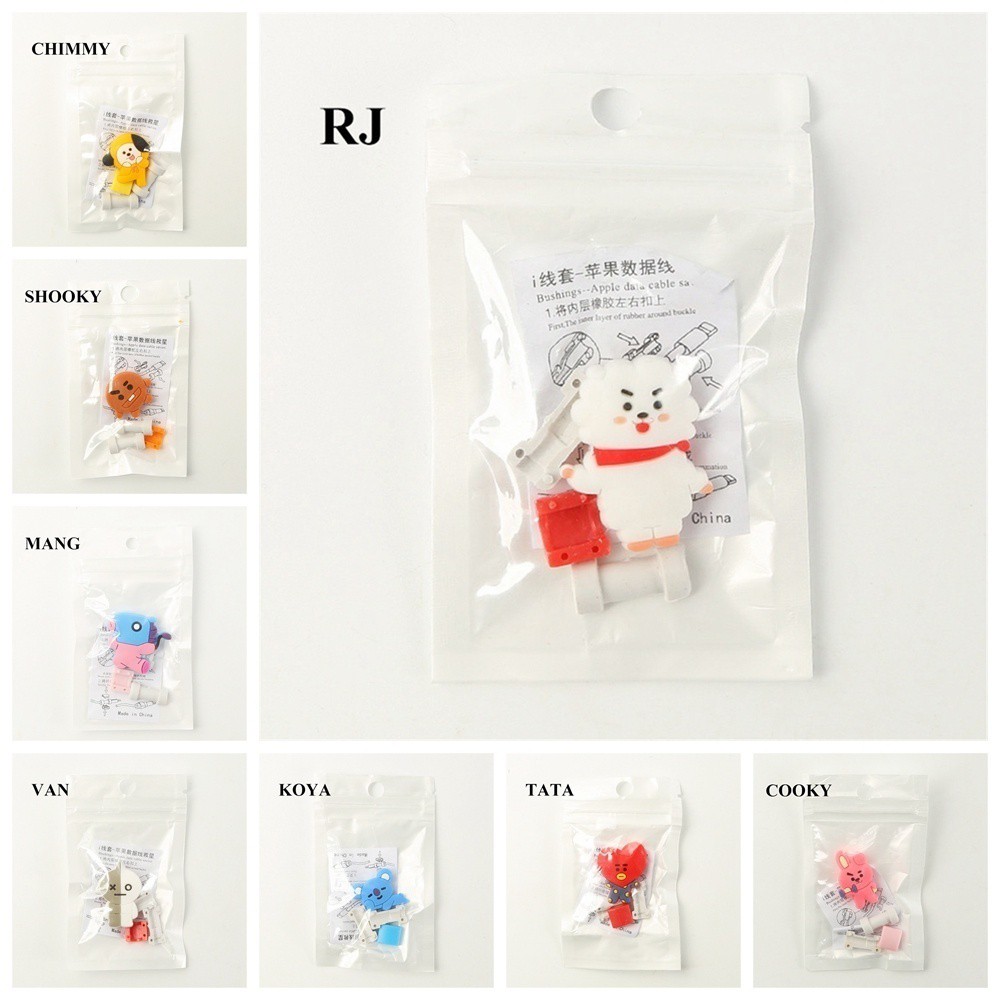 Phụ Kiện Bảo Vệ Dây Cáp Sạc Điện Thoại Hình BT21 BTS