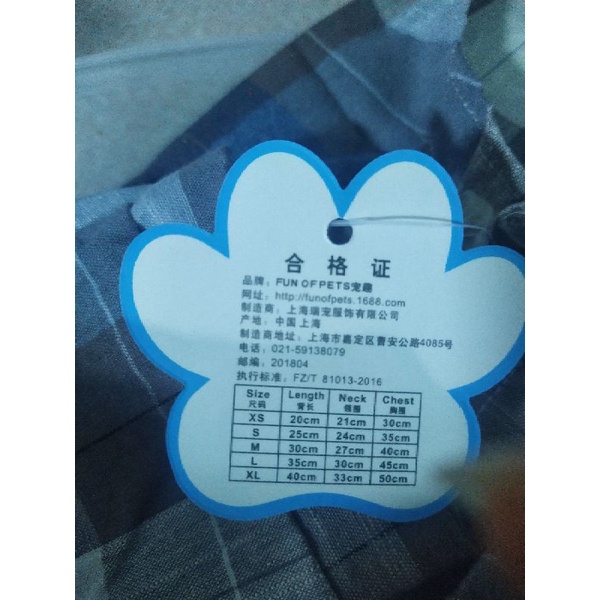 Aó sơ mi caro CAMQUYTSTORE  gắn nơ cho thú cưng