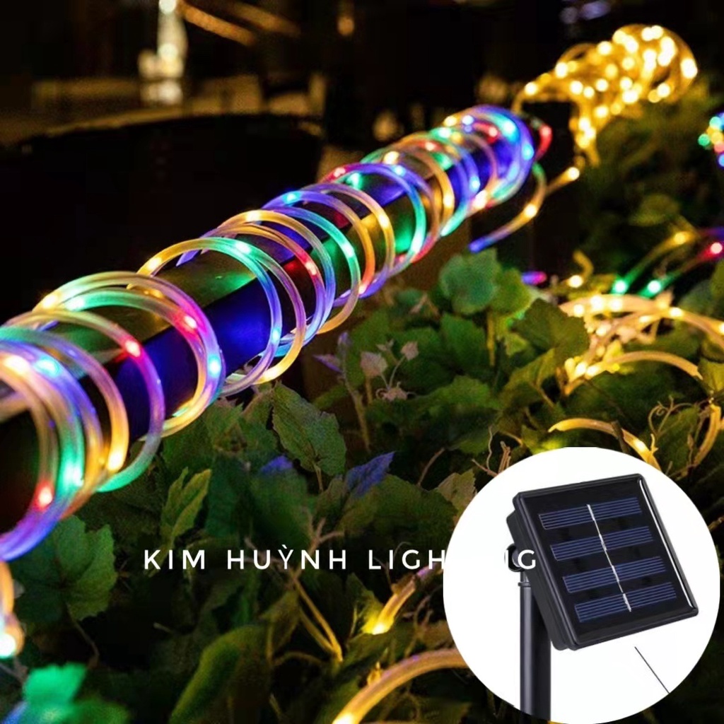 Dây đèn Led năng lượng mặt trời quấn cây chống nước 8 CHẾ ĐỘ NHÁY trang trí decor