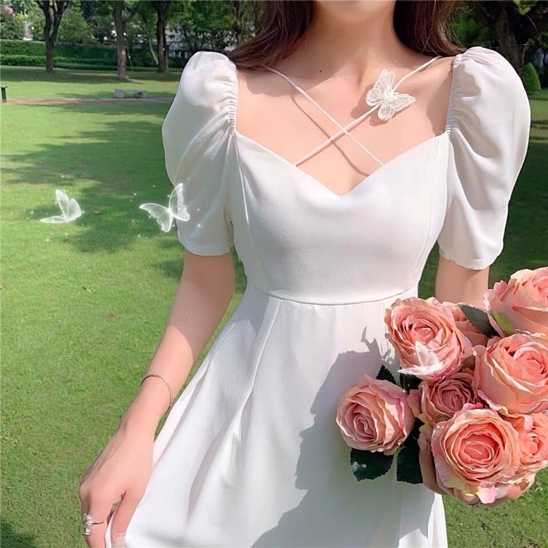 VÁY CÔNG CHÚA TAY PHỒNG CỔ ĐIỂN ⛅️ | BigBuy360 - bigbuy360.vn