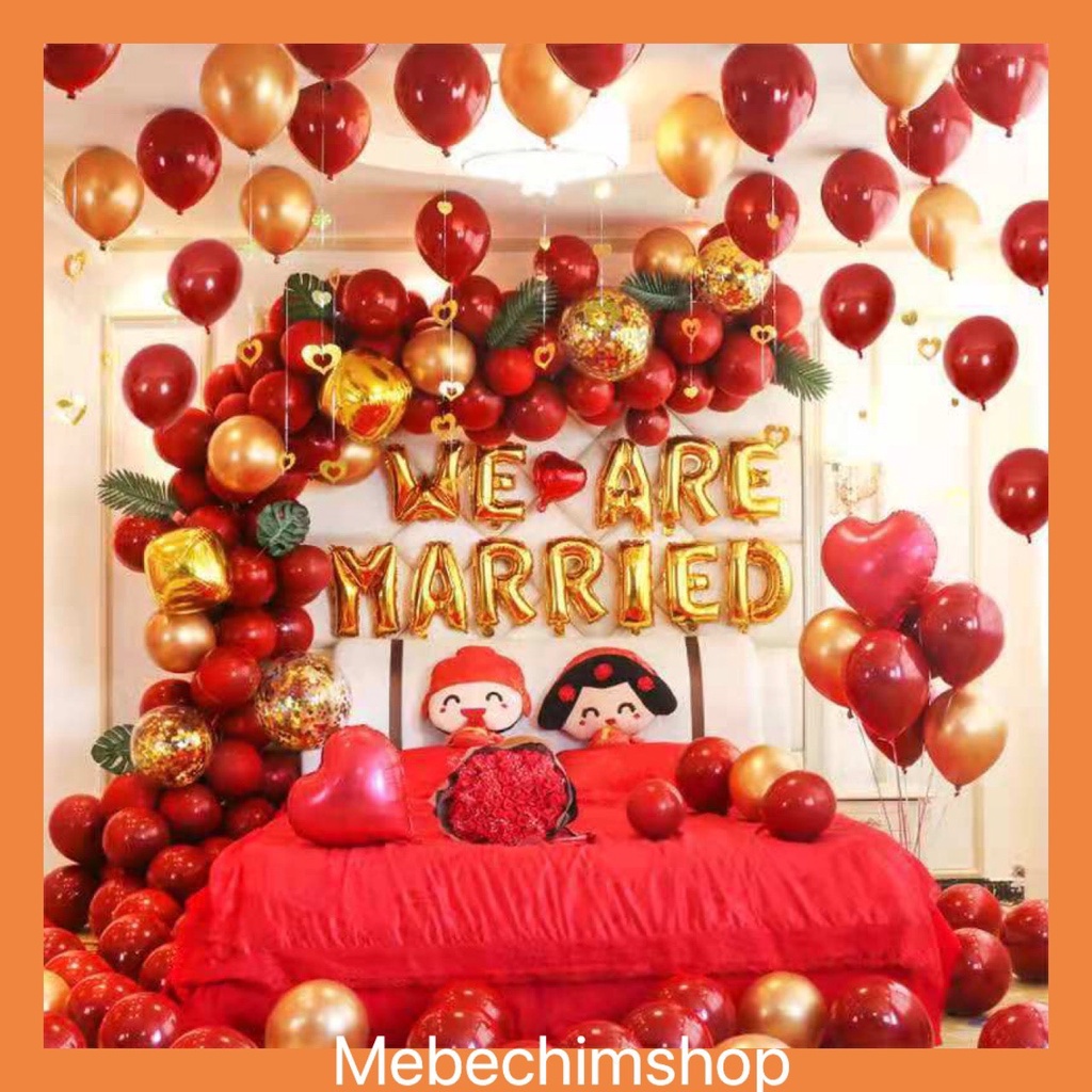 (GIẢM GIÁ) SET BÓNG BAY TRANG TRÍ PHÒNG CƯỚI NHIỀU MẪU MD00