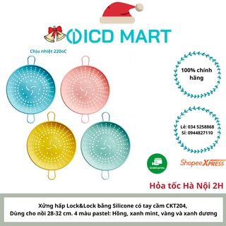 Mua Xửng hấp Lock&lock silicone có tay cầm tiện lợi  chịu nhiệt đến 220oC  dễ vệ sinh  đủ 4 màu