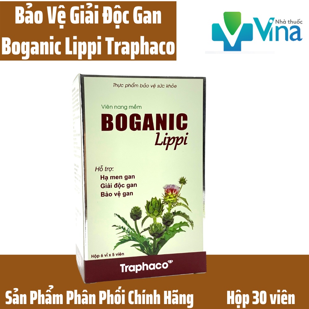 Boganic Lippi hỗ trợ giải độc gan, hỗ trợ hạ men gan, dị ứng, mụn nhọt, ngăn ngừa xơ vữa động mạch, giảm cholesterol