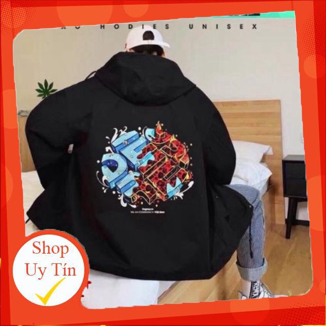 Áo Khoác Dù Chống Nắng dành cho nam nữ và cặp đôi Có 2 Màu, Unisex Form Rộng DELLI Jacket Ulzzang ảnh thật 123 SHOP -Hàn