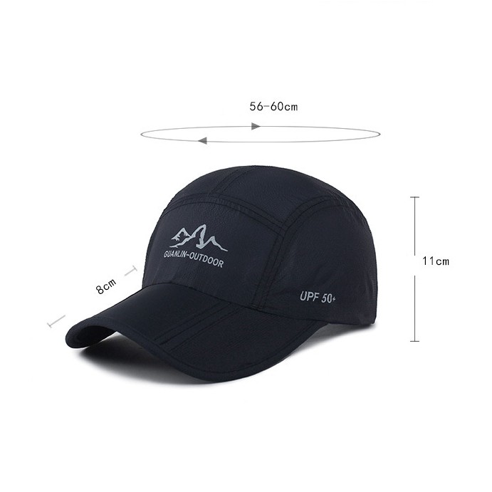 Mũ lưỡi trai gấp gọn đi biển, đi phượt, đi du lịch – Guanlin Outdoor mẫu mới