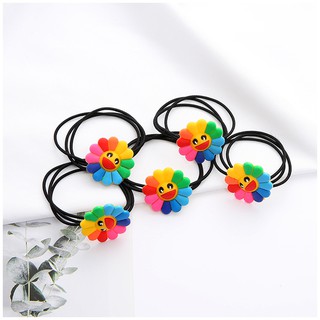 Sét 5 dây cột tóc hình hoa mặt trời - 9039