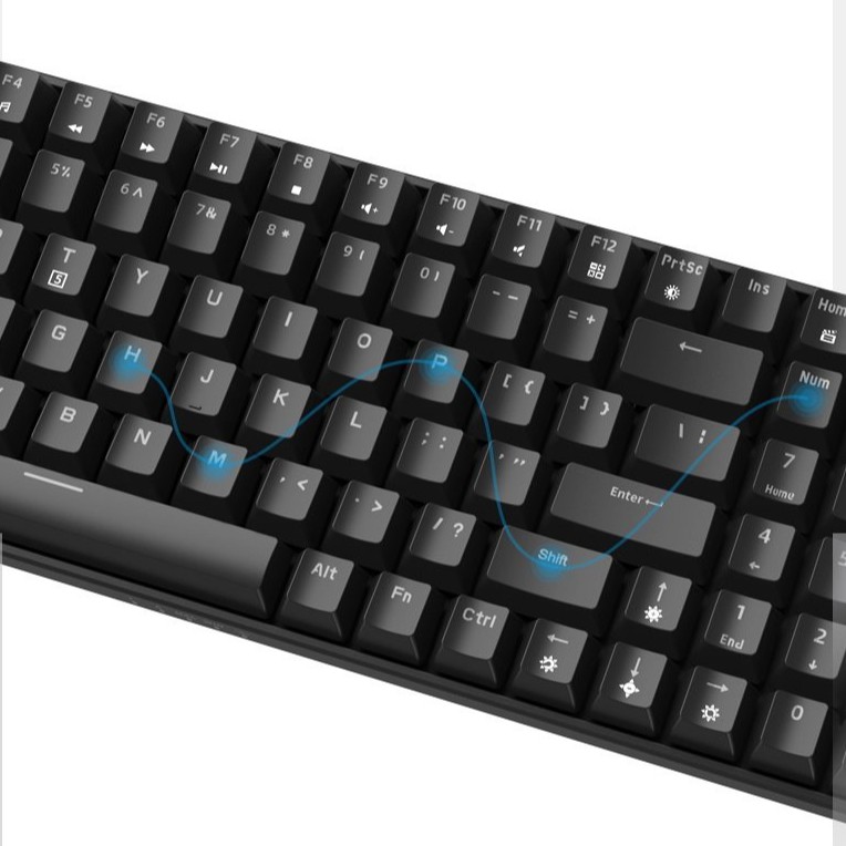 Royal Kludge RK860 - Bàn phím cơ bluetooth không dây mini Royal Kludge RK100 Led đơn sắc 100 Phím kết nối 3 chế độ | BigBuy360 - bigbuy360.vn