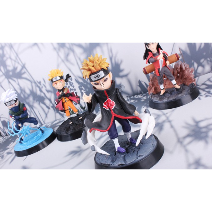 Mô Hình Naruto Figure Đệ Nhất Pain Kakashi Chibi Decor Trang Trí Bàn Làm Việc Bàn Học Phòng Ngủ MH54